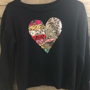 Gap Kids Reverse Sequin Navy Sweatshirt
